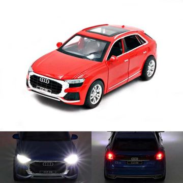 Метален джип Audi CZ със звук и светлини 1/24 червен