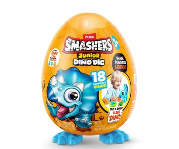 Малко яйце фигурка на динозавър син Zuru Dino Smashers 74116