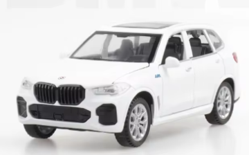 Метална кола BMW X5 SUV със звук 1:28 бял