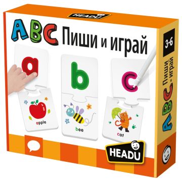 Образователен пъзел ABC пиши и играй Headu HBG60025