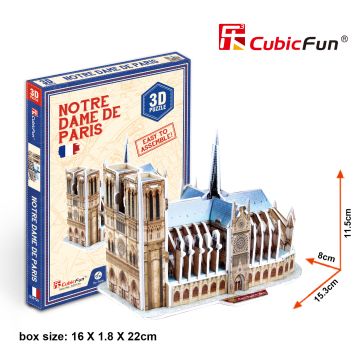 Пъзел 3D Миниатюрна Notre dame de Paris CubicFun S3012h 