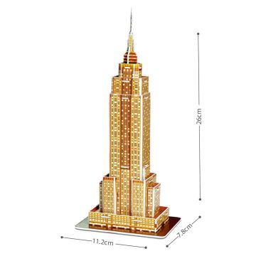 Пъзел 3D Миниатюрна Empire State Building CubicFun S3003h 