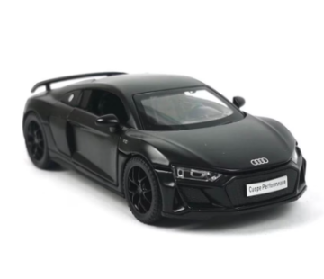 Метална кола Audi R8 със звук 1:32 черен