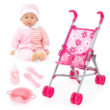 Кукла с количка и аксесоари BAYER 30300