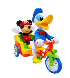 Музикална триколка Доналд и Мики Маус със звук и светлини