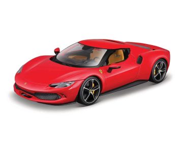 Метална кола Ferrari 296 GTB R & P червен Bburago 1:18  