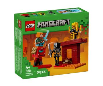 Конструктор LEGO Minecraft 21266 Битка в пъплената лава