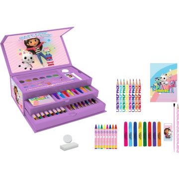 Комплект за рисуване в триетажно куфарче GABBY'S DOLLHOUSE 796388