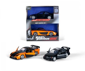 Метални автомобили Fast&Furious Mazda RX-7 и Honda Civic 1:32 Jada Toys 253202011