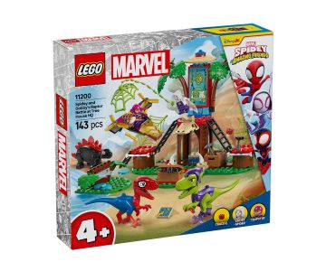 Конструктор LEGO Spidey 11200 Битката с раптори на Спайди и Гоби в щаба в дървесната къща