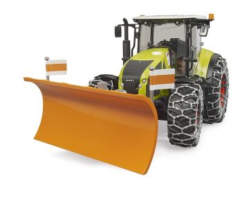 Трактор Claas Axion 950 с вериги за сняг и гребло BRUDER 03018