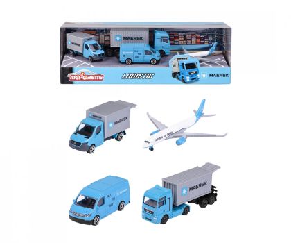 Комплект метални колички Maersk Majorette 212057290