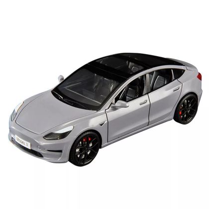 Метален автомобил Tesla Model 3 със звук и светлини 1/24 