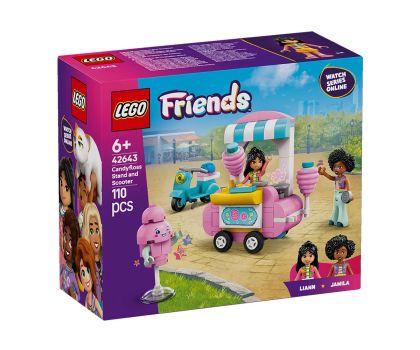 Конструктор LEGO Friends 42643 Щанд за захарен памук и скутер