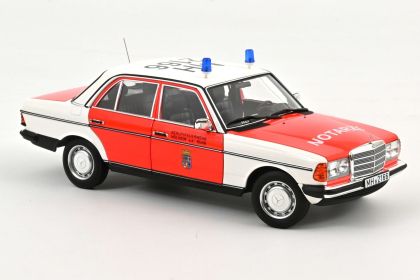 Метална кола Mercedes-Benz 200 1984 Emergency Ambulance Norev 1:18 - 183834