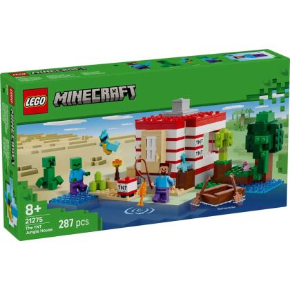 Конструктор LEGO Minecraft TNT къща в джунглата 21275