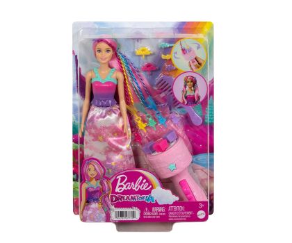 Кукла Barbie с Комплект с машинка за плитки и аксесоари за прически JCW55 