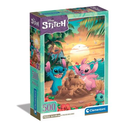 Детски пъзел Disney Stitch 500ч. CLEMENTONI 35547 
