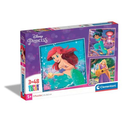 Детски пъзел Disney Princess 3x48ч. CLEMENTONI 25304