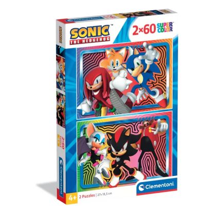 Детски пъзел Sonic 2x60ч. CLEMENTONI 24821
