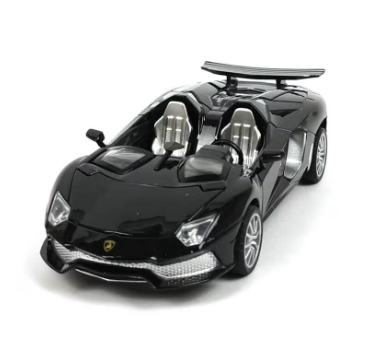 Метална кола Lamborghini със звук и светлини 1:32 черен