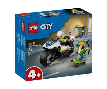 Конструктор LEGO City 60455 Преследване с полицейски мотоциклет