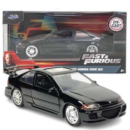 Метален автомобил Honda Civic EJ1 1993 Fast & Furious 1:32 Jada 24075