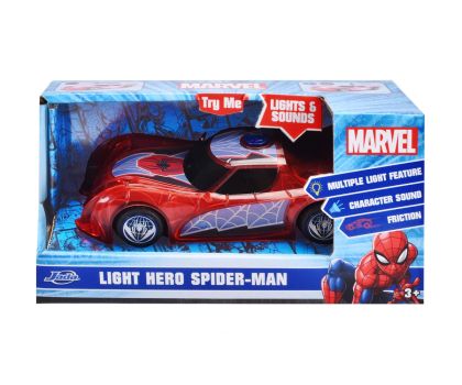 Кола със звук и светлини Marvel Light Hero Spider-Man Dickie 203222001