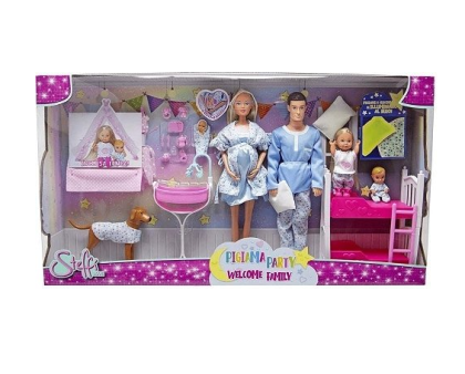 Кукла Steffi Love Щастливо семейство с пижамено парти Simba 105733552