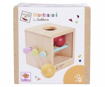 Монтесори кутия с цветни топчета Eichhorn 100006030