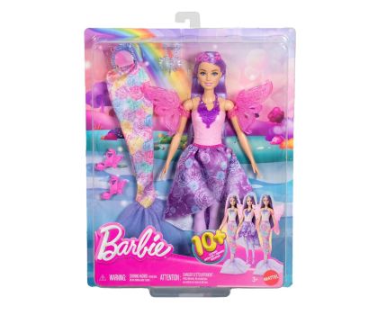 Кукла Barbie Принцеса с трансформация в русалка - фея Mattel JCP74
