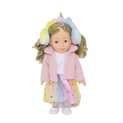 Кукла с розово палто Bambolina и слушалки BD1266 