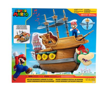 Супер Марио Кораб Nintendo Super Mario Deluxe Bowser's Airship Jakks Pacific 404294 