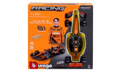 Метална кола Formula 1 за сглобяване Mclaren Team MCL38 #81 Oscar Piastri Bburago 1:24 