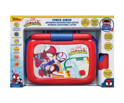 Образователен двуезичен и говорещ лаптоп Spidey Lexibook на български език