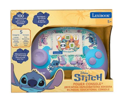 Образователна и игрова конзола със 100 активности Стич Lexibook на български език