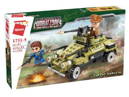 Конструктор Военен автомобил с оръдие Qman Combat Zones Q1731-4