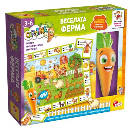 Интерактивна писалка Веселата ферма на български език LISCIANI CAROTINA 