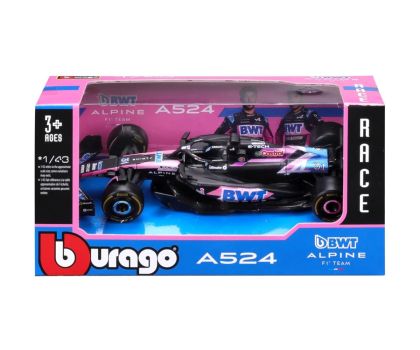 Метална кола Alpine A524 F1 Bburago Race 1:43