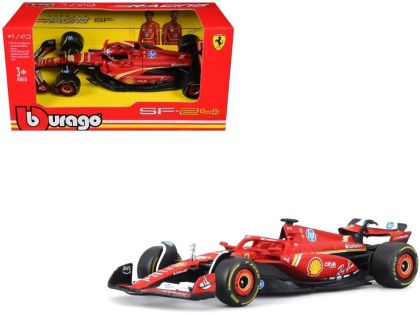 Метална кола Ferrari SF-24 #16 F1 Bburago Race 1:43