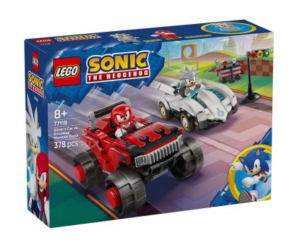 Конструктор Колата на Silver срещу чудовищния камион на Нъкълс LEGO Sonic the Hedgehog 77118