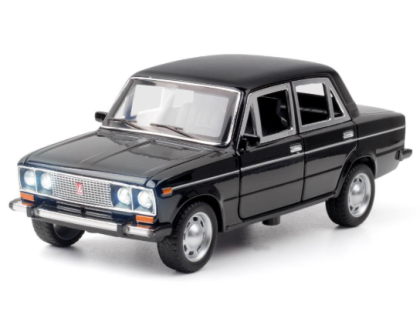 Метална кола Lada ВАЗ 2106 черна 1:24 