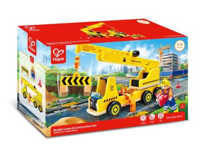 Дървен камион кран Hape H3083