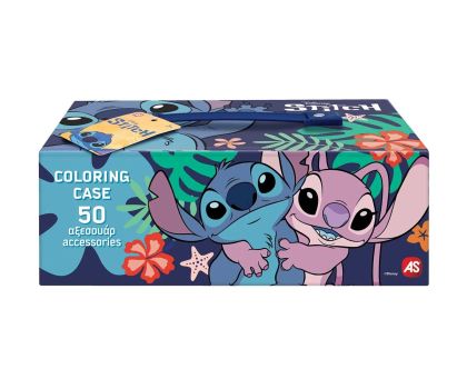 Комплект за рисуване в триетажно куфарче Stitch