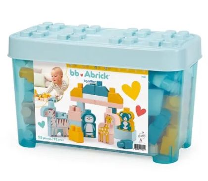 Конструктор с животни в кутия Ecoiffier Abrick 7900007981