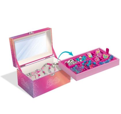Комплект кутия за бижута Barbie Направи си сам бижута Lisciani 112036