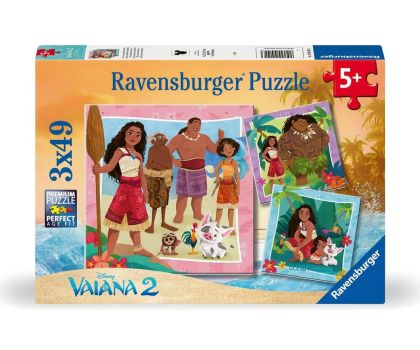 Детски пъзел Disney Vaiana 3x49  Ravensburger 12004102 