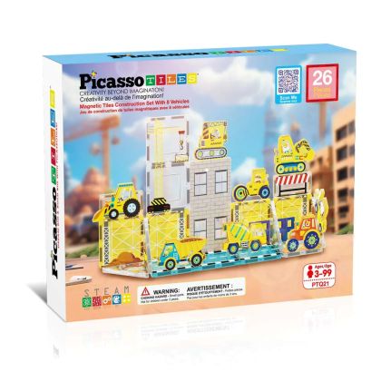 Магнитен конструктор Строителна площадка Picasso Steam PTQ21
