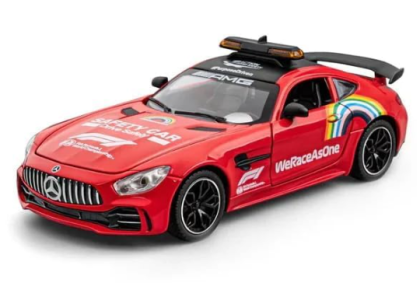 Метален автомобил Mercedes Benz AMG GT Safety Car Formula 1 1/24 red