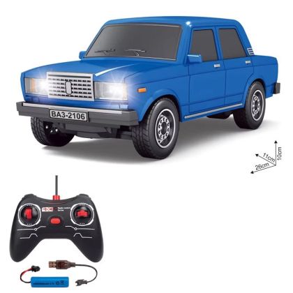 Кола с радио контрол Lada 2107 син